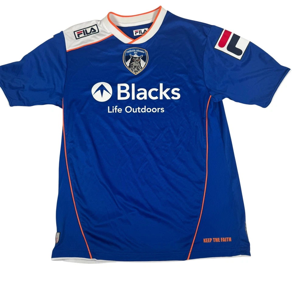 Rare Original Oldham Athletic 2013/2014 Home Football Shirt Mens Medium - Image 2 of 4
