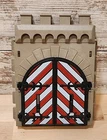 Vintage Playmobil Medieval Castle Entry Door Part Red, White 🔥 FREE SHIPPING