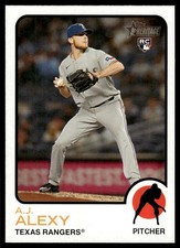 2022 Topps Heritage High Number A.J. Alexy Rookie Texas Rangers #525