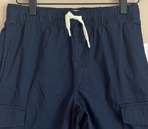 Old Navy Cotton Pull On Chino Shorts Boys XL 14 16 Blue Uniform New Cargo - Picture 3 of 5