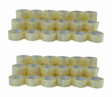 72 Rolls 2mil 2" x 100 Yard Shipping Packaging Box Packing Sealing Tape