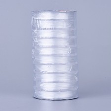 10 Rolls White Stretchy Beading Elastic Thread Flat Crystal Jewelry String Cord