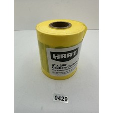 200 ft. L x 3 in. W Plastic Yellow Caution Barricade Tape Hart