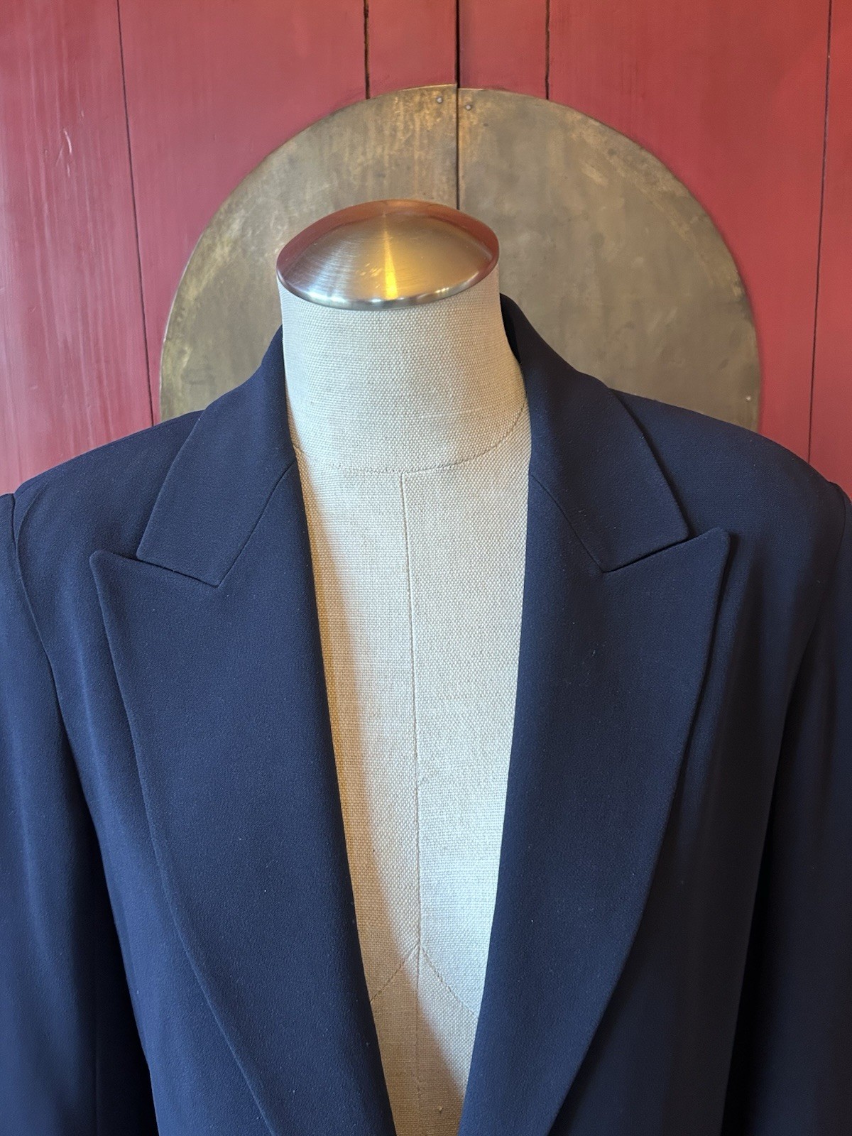 The Row Blazer, One Button, Lined, Collared, Navy… - image 3