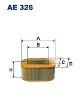 Filtron AE 326 Luftfilter FüR MERCEDES-BENZ