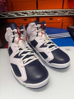 Nike Men's Air Jordan 6 Retro Shoes Olympic Blue White CT8529-164