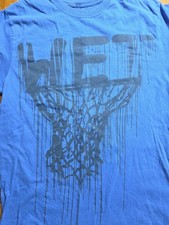 THE NIKE TEE  Basketball Hoop Wet Blue Men's Large Standard Fit Y2K