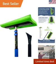 Never-Scratch SnowBuster Roof Rake: 5-to-12 Foot  for Safe Snow Removal