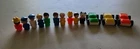 Vintage Fisher-Price Little People Figures Lot With Rolling Cars Vehicles