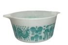 1970's Pyrex Small Amish Butter Print CINDERELLA BOWL #473 1 Qt. 6”X3” Nice