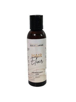 Bask & Lather Hair Elixir Oil 4 fl oz Hair Strengthening Treatment New