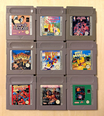 Nintendo Game Boy 9x Spiele Konvolut Spielmodule/Modul Cartridge PAL (NOE)