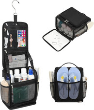 Mesh Shower Caddy Portable, Toiletry Bags for Travel, Hanging Shower Organizer T