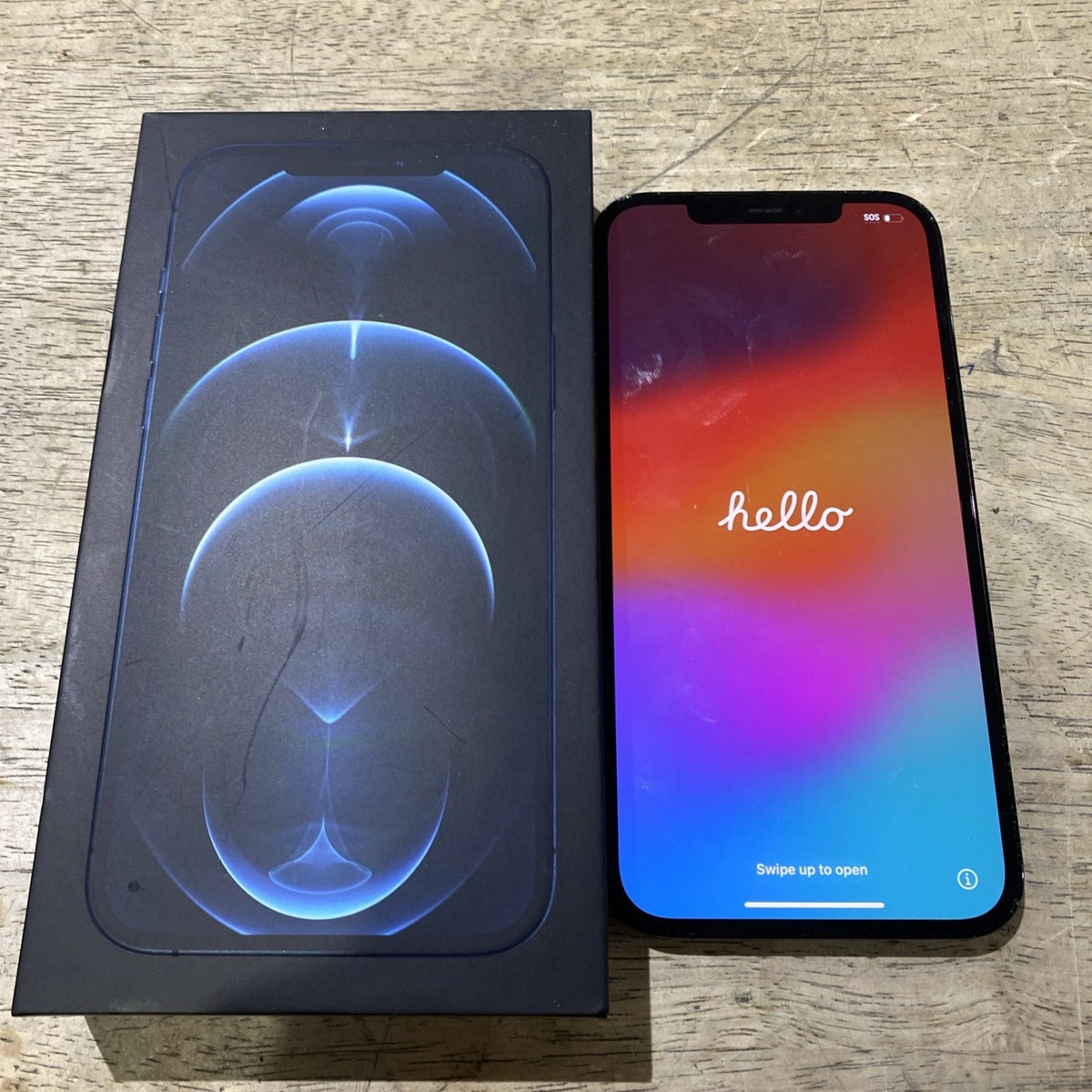 iPhone - 【hello】iPhone12PROMAX512GBブルー Amazon.com: Apple iPhone 12 Pro Max,512GB,太平洋藍- Verizon