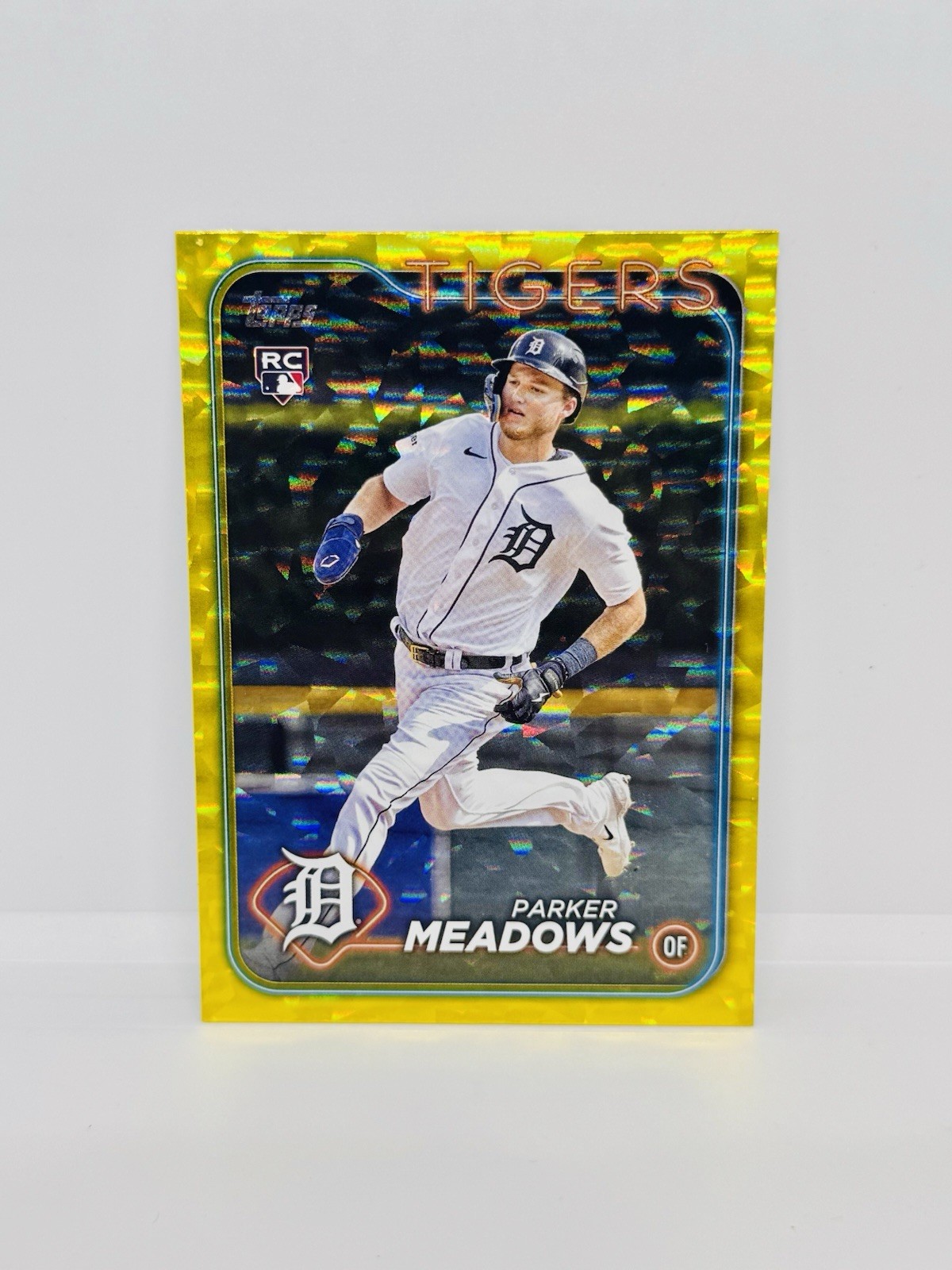 2024 Topps Series 2 PARKER MEADOWS Rookie Yellow Crackle Foil /50 Tigers RC #516