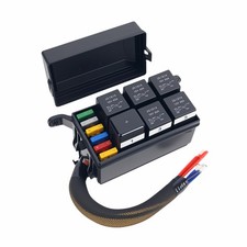 Fuse Relay Box 12V Pre Wires 5 Way 5 Pin 6 Slot Universal Block Kit Car Truck