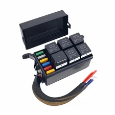 Fuse Relay Box 12V Pre Wires 5 Way 5 Pin 6 Slot Universal Block Kit Car Truck