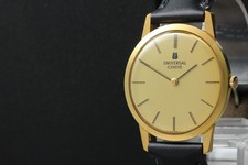 Vintage [Near MINT] UNIVERSAL GENEVE 542101 Gold Dial Hand Winding Men's Watch