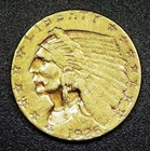 1926 Indian Head $2.50 Gold Quarter Eagle - AU