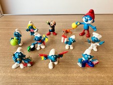 Lot 11 Figurines Schtroumpf Schleich Vintage TBE !