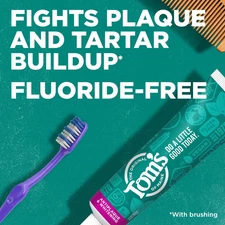 Fluoride-Free Antiplaque & Whitening Natural Toothpaste, Peppermint, 5.5 oz. ...