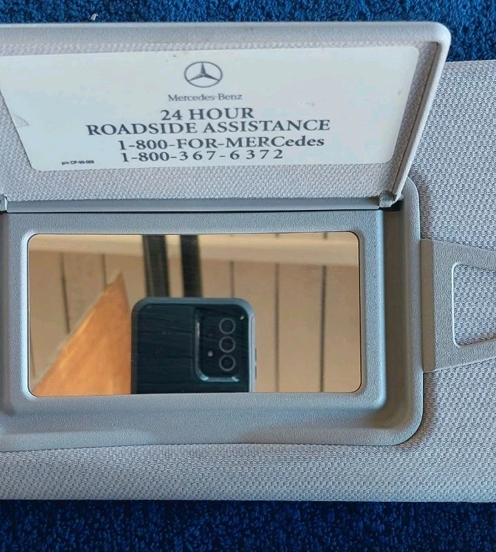 2006 MERCEDES-BENZ CLS 500 PAR DE PARA-SÓIS CINZA/CINZA FABRICANTE DE EQUIPAMENTO ORIGINAL W219 CLS500 - Imagem 4 de 4