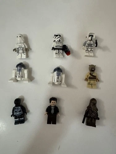 LEGO Star Wars Minifigure Lot - 9 Authentic Figures & Accessories