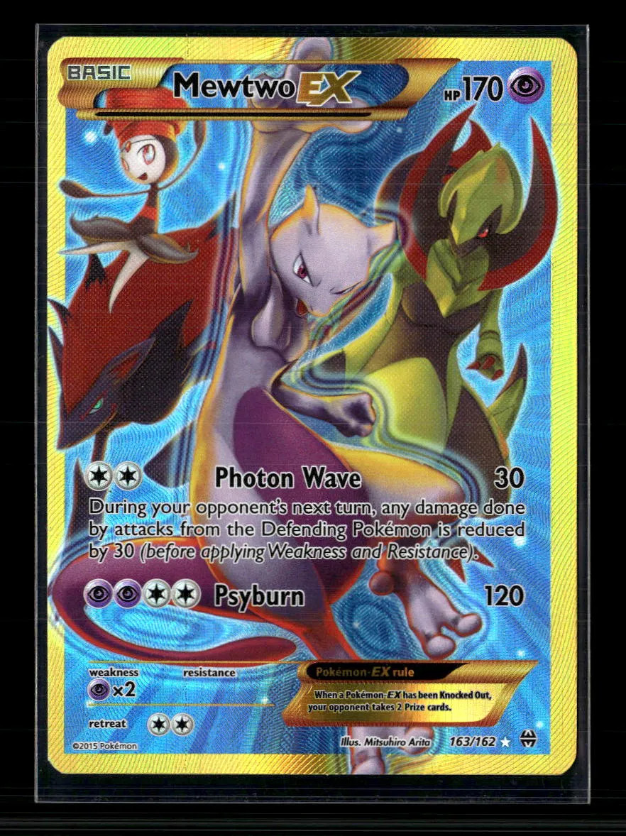 Pokemon 2015 BREAKthrough Mewtwo EX SR FA #163/162