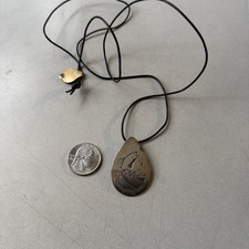Private Collection Jan Miller Metal Arts Salmon 925 Silver Pendant
