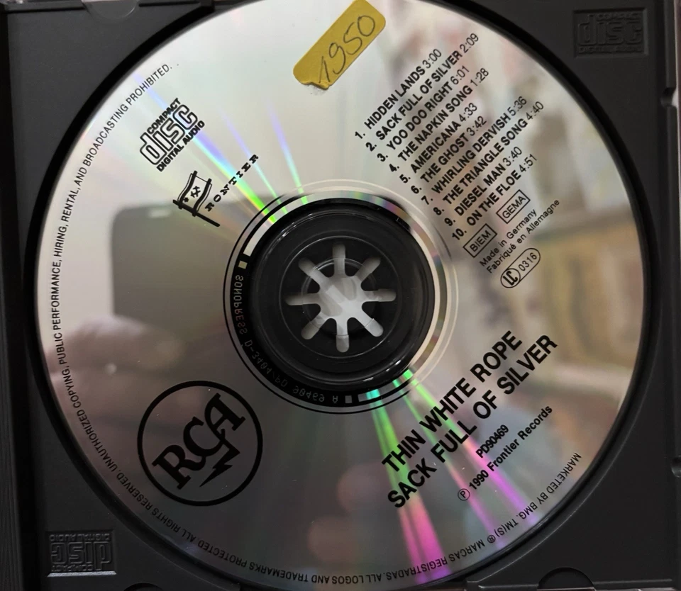 Thin White Rope - Sack Full of Silver CD (1990)  Frontier Records - Bild 4 von 4