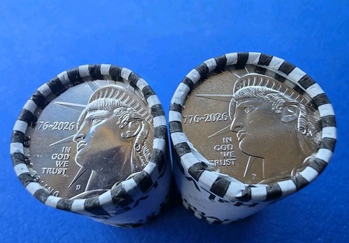 2026 P & D Semiquincentennial Kennedy Half Dollar Roll Set -IN HAND OBW ROLLS