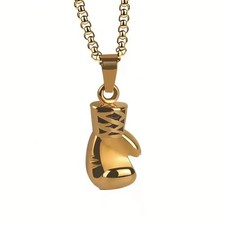 Kettenanhänger Boxhandschuh mit Kette, Boxen Kampfsport 3D Sparring