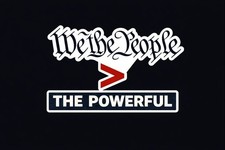 WE THE PEOPLE  THE POWERFUL Vinyl Sticker – Political Protest Decal – Democracy