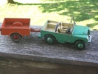 VINTAGE DINKY TOYS LAND ROVER AND TRAILER ALL ORIGINAL