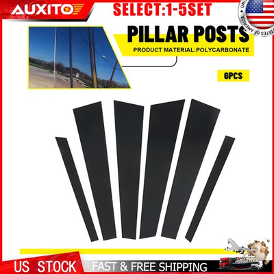 #ad B Pillar Post Trim Gloss Black For BMW 5 Series E39 1997 2003 4 Door 6 30X $161.99