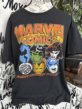 VINTAGE FOTL MARVEL COMICS Graphic Print Shirt Boys Sz XL Men S/M AP0677
