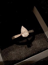 Diamond Ring - PS 0.71ct D colour FL clarity - GIA  Cert - Platinum (950) P 1/2