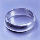 Size 4.25, vintage southwestern Sterling 925 silver wedding ring, band