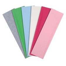 Sport Headbands For Women Elastic Fabric Non Slip Hair Bands Workout 6 Pack