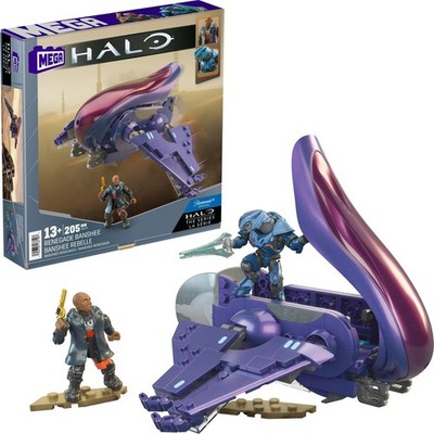 MEGA Halo The Series Vehicle Building Toys Set, Renegade Banshee Aircraft