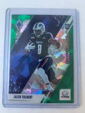 2022 Panini Chronicles Draft Picks Green Ice Jalen Tolbert Phoenix RC #D /6 SSP