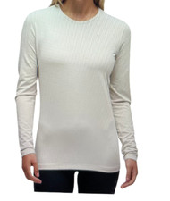  105 Le Bent 260 Crew Top Base Layer NWT Size XS Women's Tofu Merino Wool