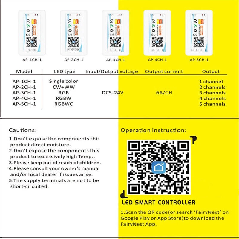 5-24V Tuya Wifi Wireless LED Controller Support voice Control for DIM  RGB Strip - Image 4 of 4
