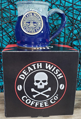 Death Wish Coffee 2024 Tree Of Life Mug CUP BLUE KIWI 2286/3000 New DENEEN USA
