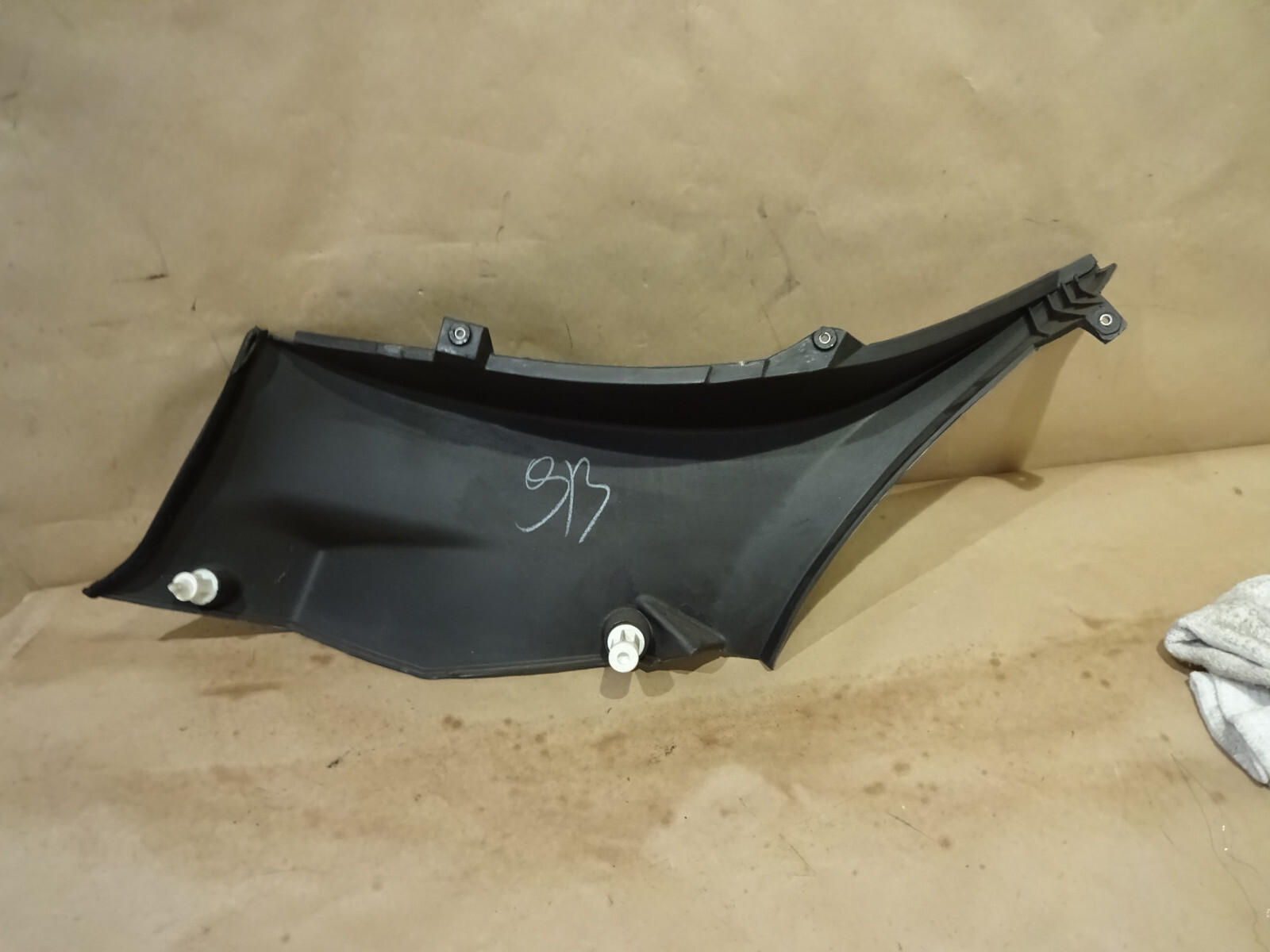 Maserati 4200 Coupe - LH Lower Rear Side Panel  (USED) Black - P/N 981211100