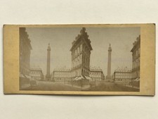 Colonna Vendome Parigi Foto Stereo Vintage Albumina c1865