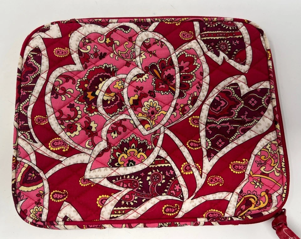 Vera Bradley Red Posies E-Reader Sleeve Case Paisley I-Pad Kindle Nook Tablet - Image 2 of 4