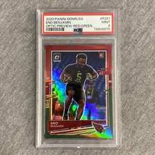 2020 Panini Donruss Optic Preview Red Green Eno Benjamin #P251 PSA 9