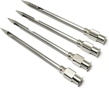 4pcs Injector Needle for Barbecue Stainless Steel Marinade BBQ Meat Injector