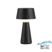 Led Akku Tischleuchte Schwarz Touchdimmer IP54 Usb Garten Balkon AußEn Lampe